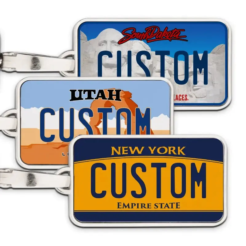 HenryCustoms license plate-style pendant