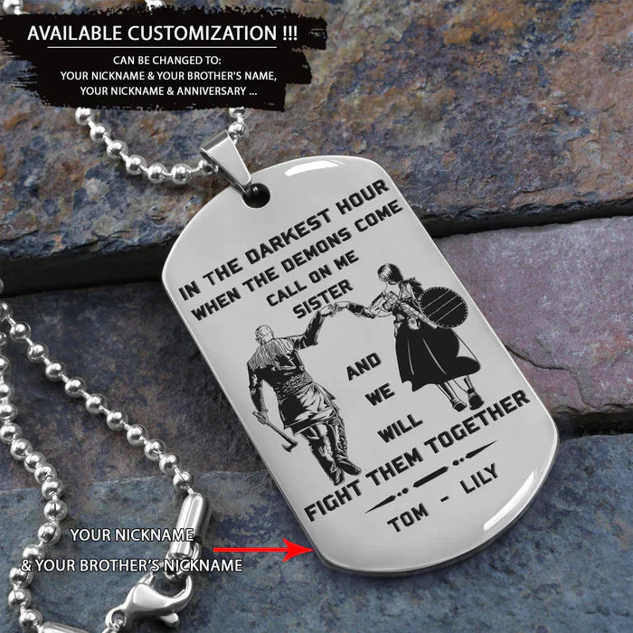 HenryCustoms 🔥Spartan Custom Engraved Black Dog Tags