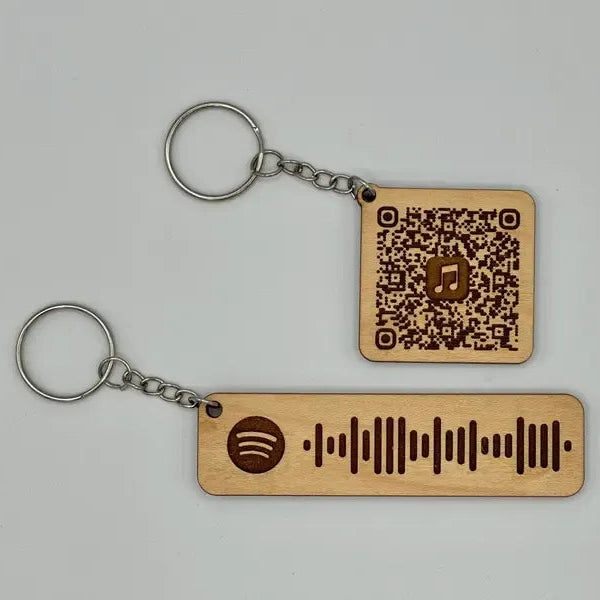 HenryCustoms Personalized Music Keychain