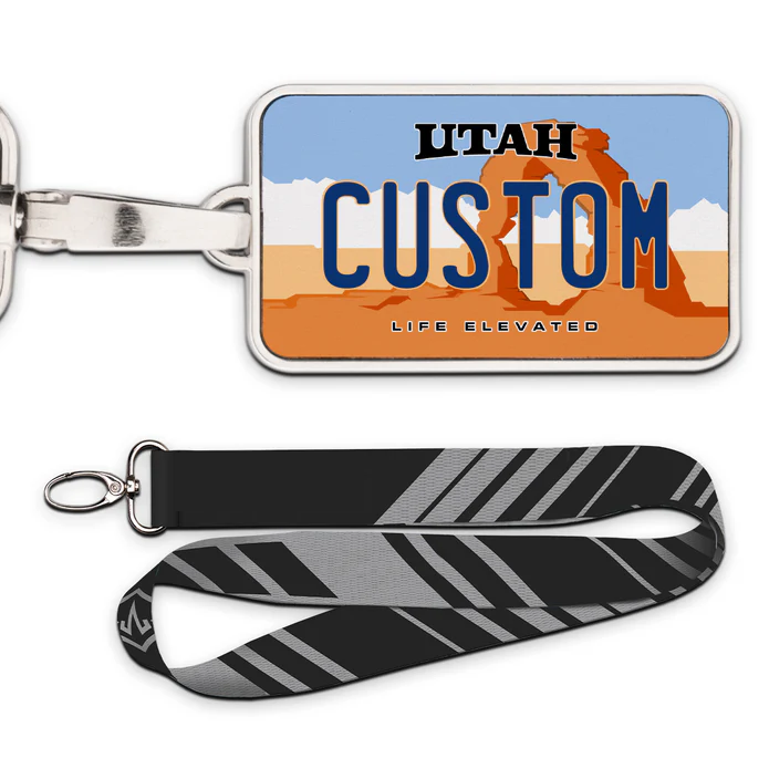 HenryCustoms license plate-style pendant