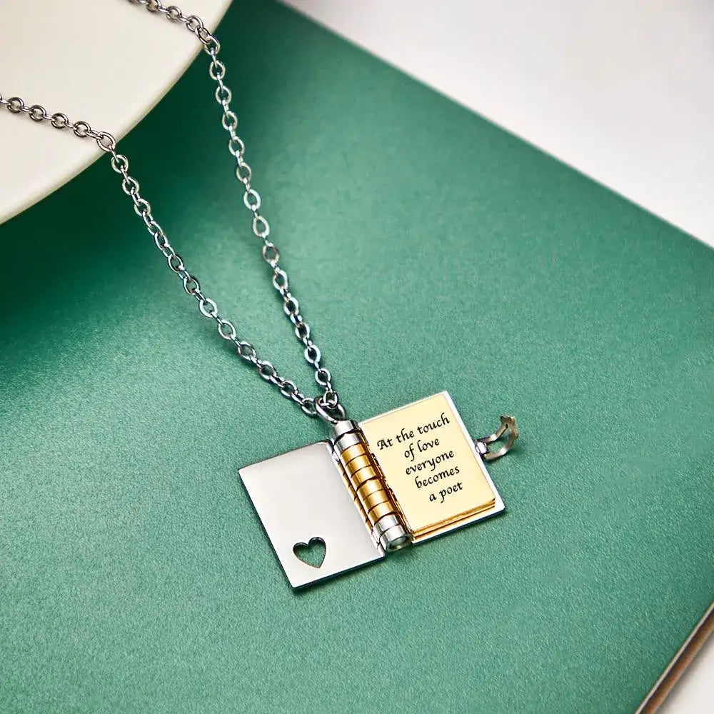 IreneAdorn™ Personalized Book Locket Necklace Pendant