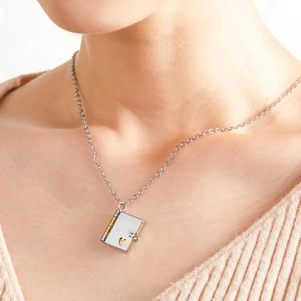 HenryCustoms Personalized Book Locket Necklace Pendant