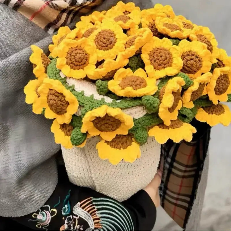 HenryCustoms Crochet Rose Bouquet Blanket