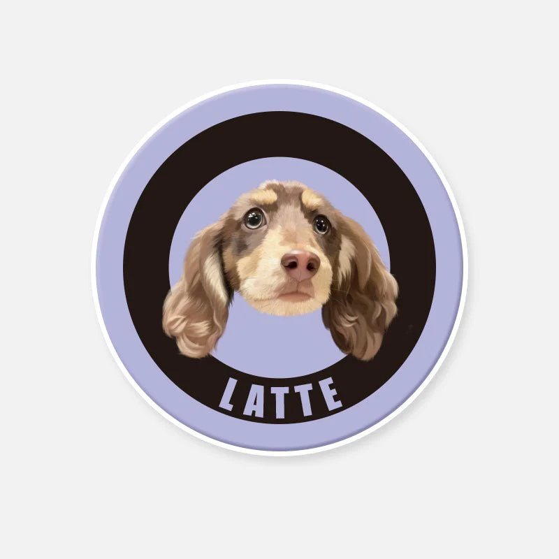 HenryCustoms™ Custom Pawfect Portrait Round Rug