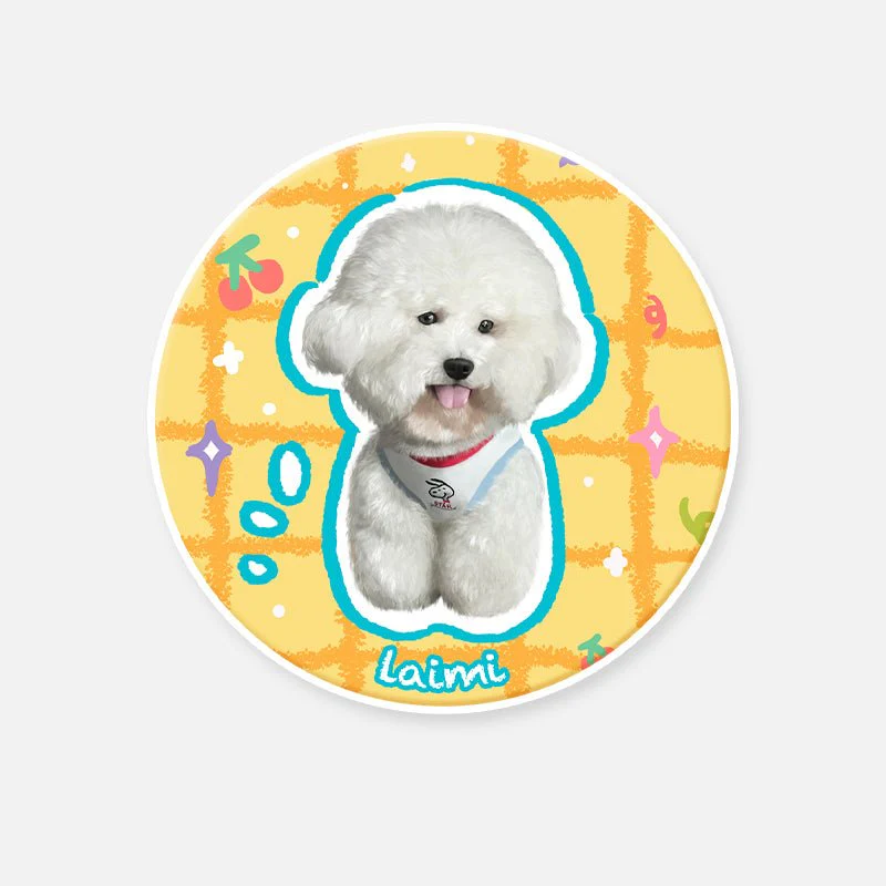 HenryCustoms™ Custom Pawfect Portrait Round Rug