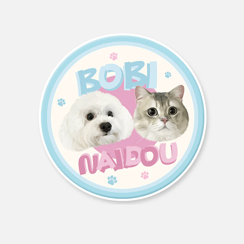 HenryCustoms™ Custom Pawfect Portrait Round Rug