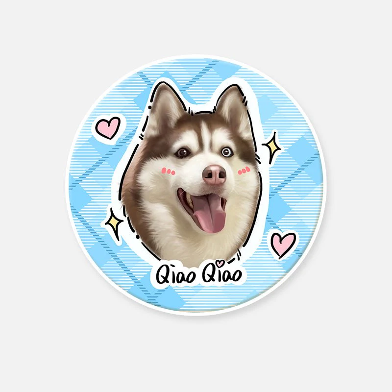 HenryCustoms™ Custom Pawfect Portrait Round Rug