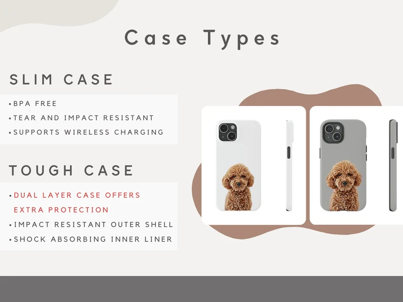HenryCustoms Custom Pet Phone Case Using (Pet Photo + Name)