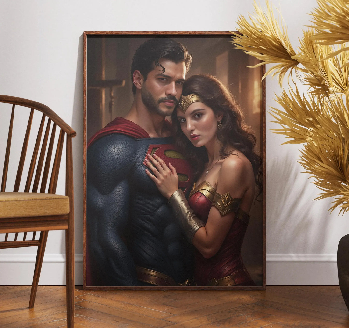 HenryCustoms Custom Superhero Couple Portrait from Photo