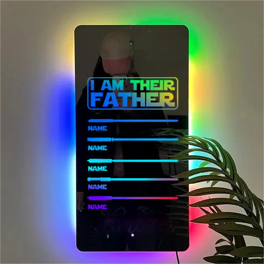HenryCustoms 🔥2025 Father's Day Hot Sale🔥DAD's Lightsaber Mirror Lamp