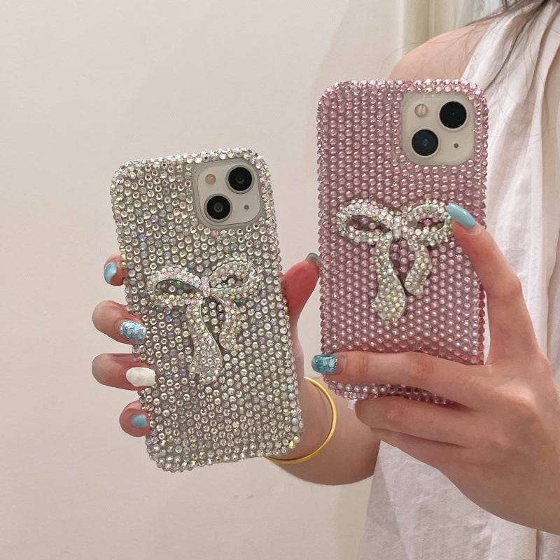 HenryCustoms™ Luxury full of diamonds bow phone case