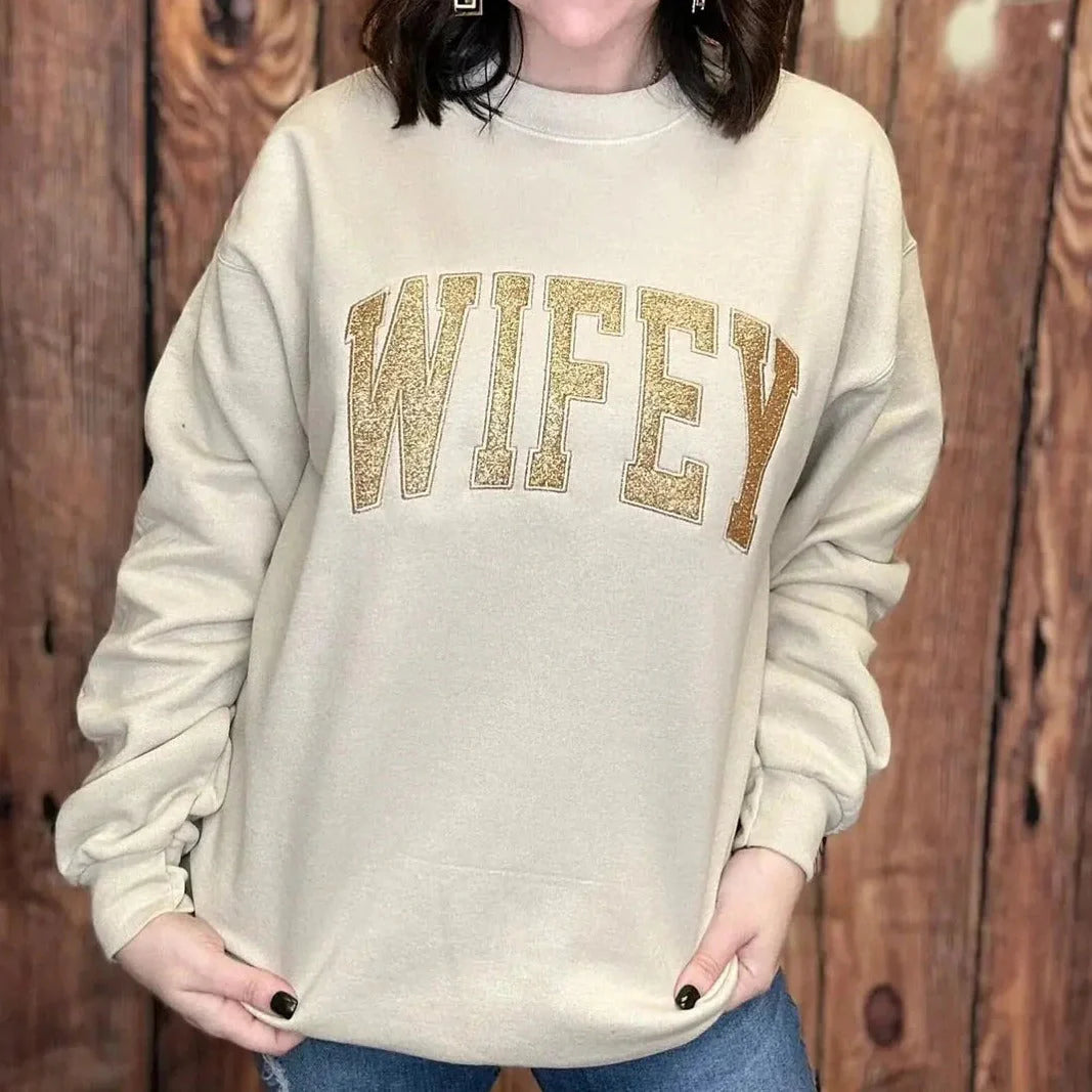 HenryCustoms Custom Glitter Mama Sweatshirt