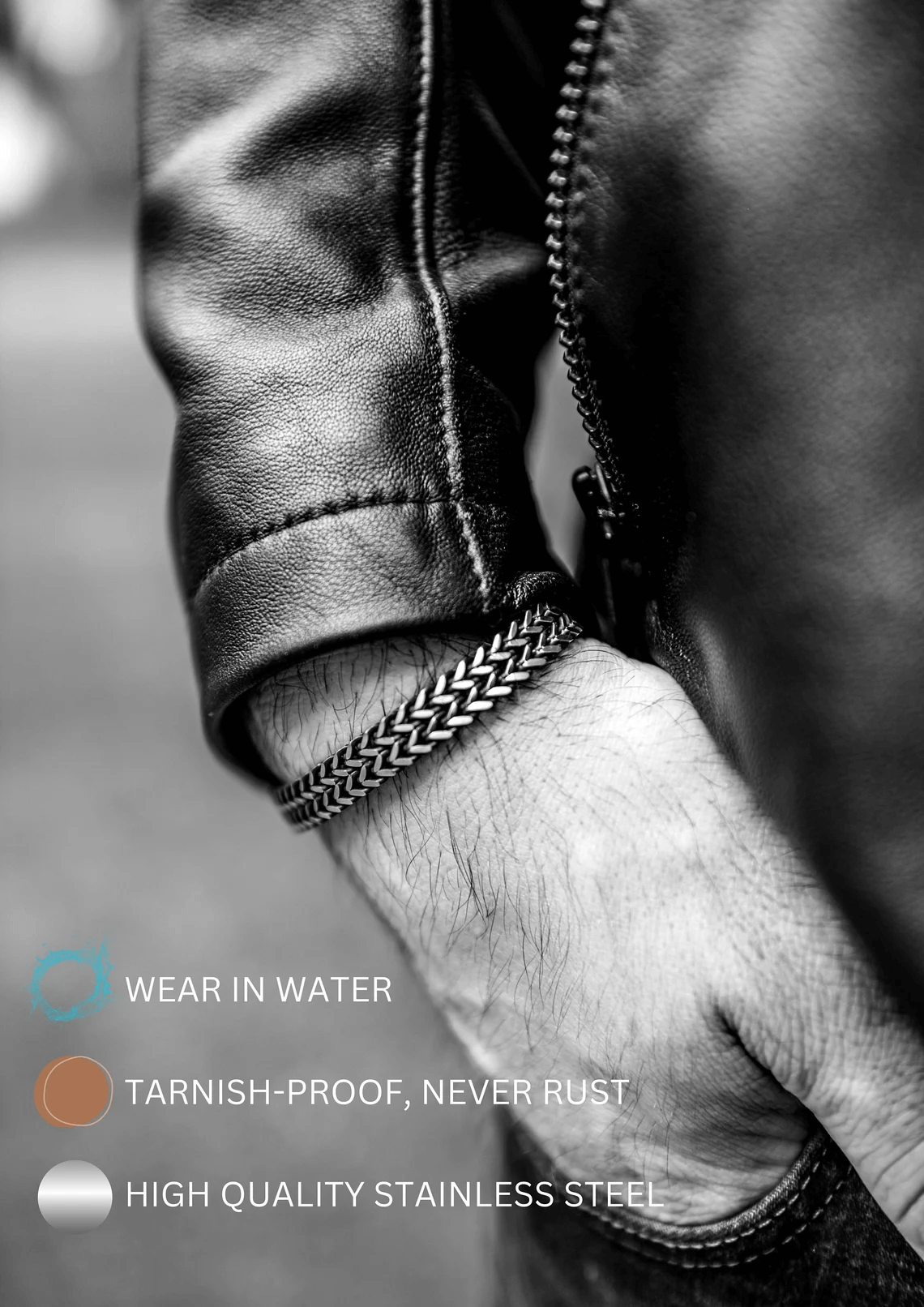 HenryCustoms™ Men's Personalised Stainless Steel Bracelet