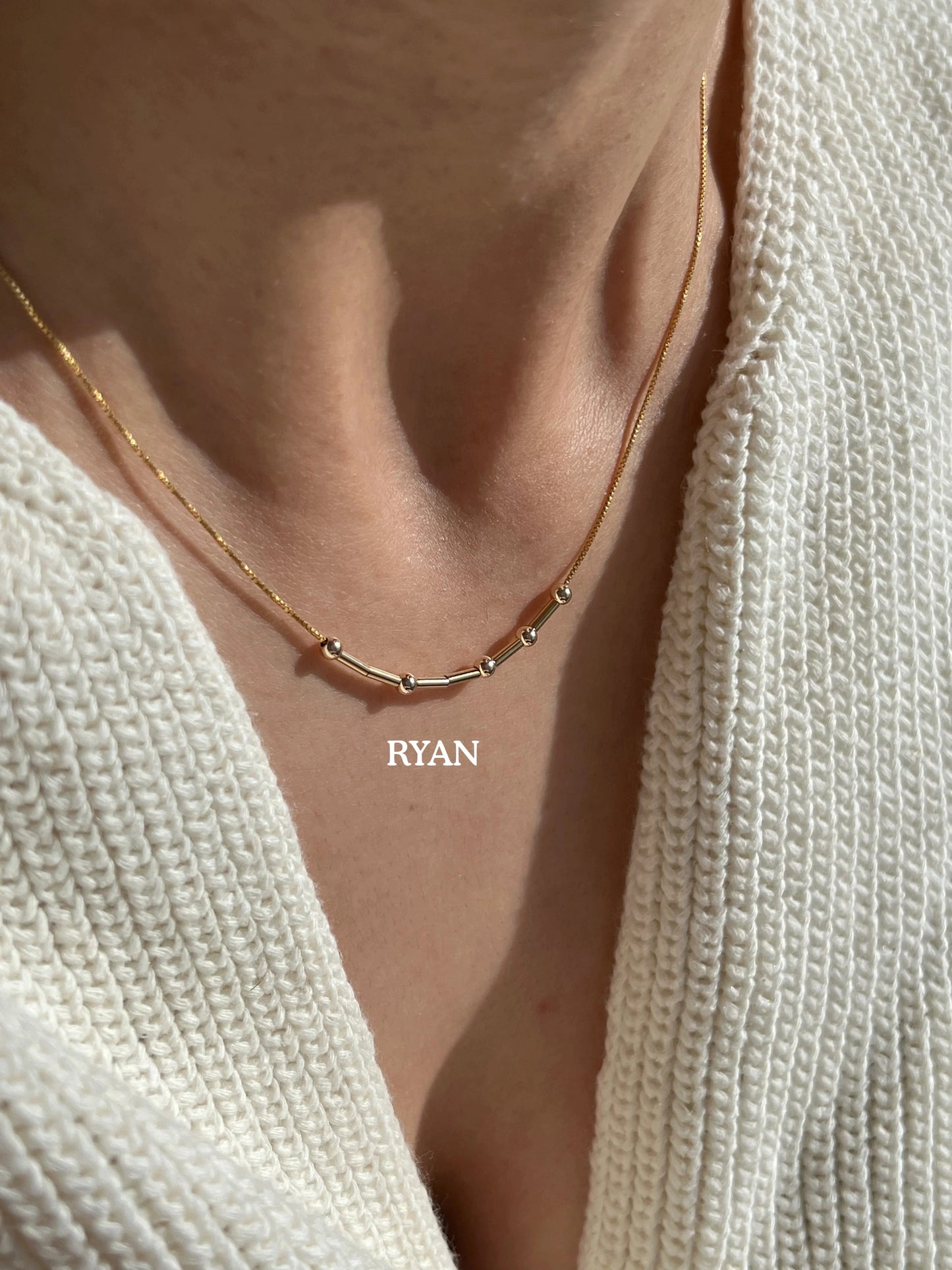 IreneAdorn™ Custom Morse Code Necklace - Your Secret Message's Whisper