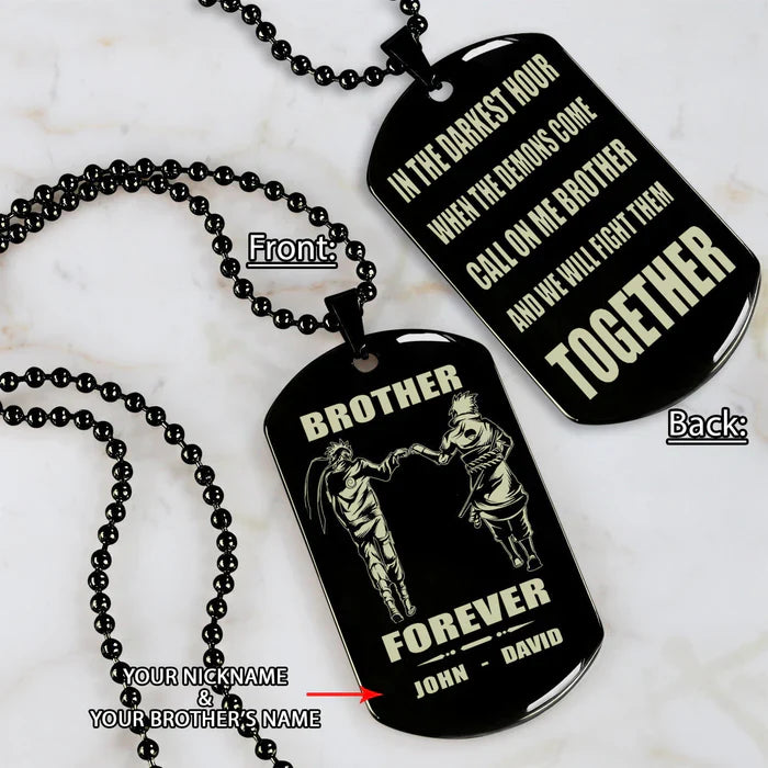 HenryCustoms 🔥Spartan Custom Engraved Black Dog Tags