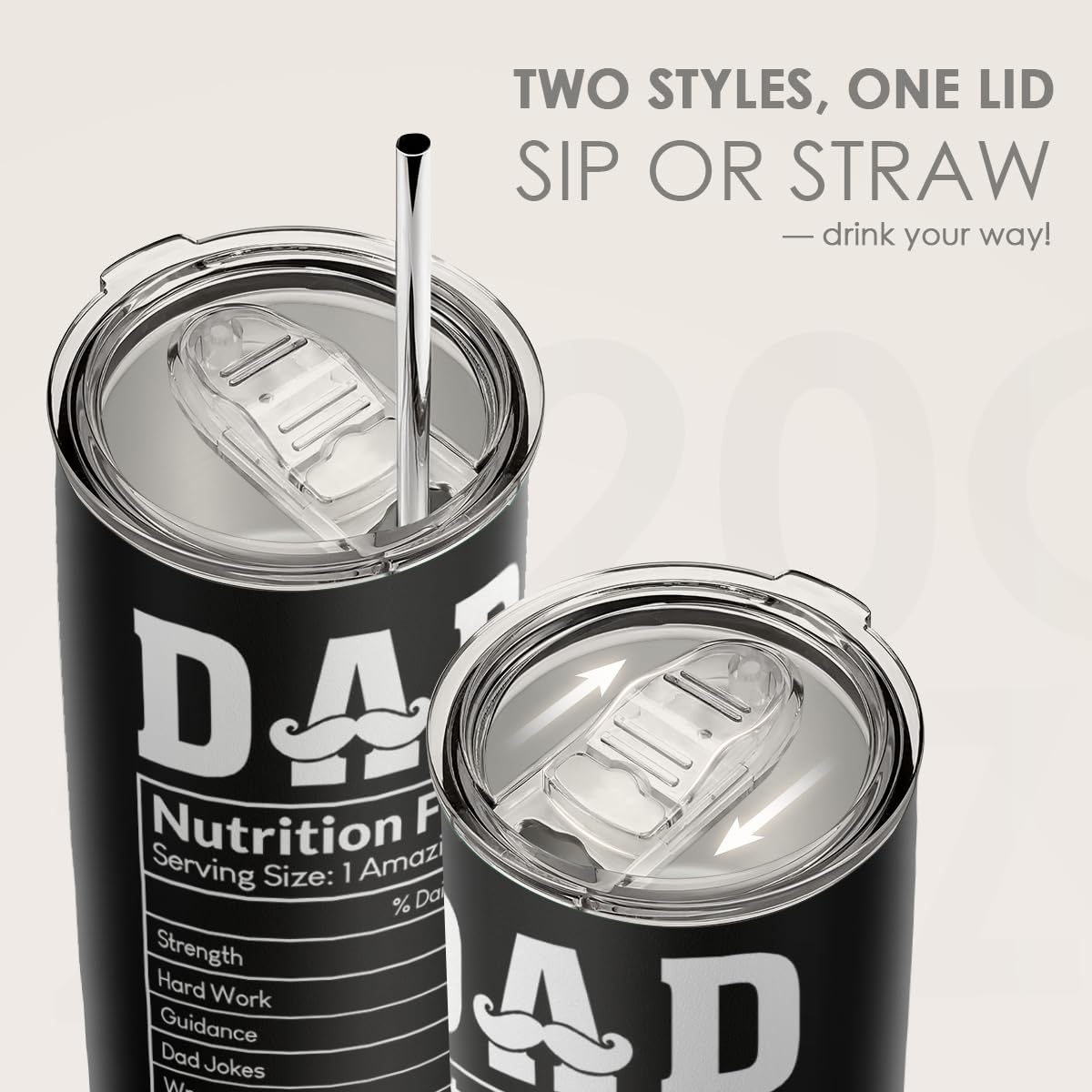 HenryCustoms Stainless Steel Insulated Travel Tumbler