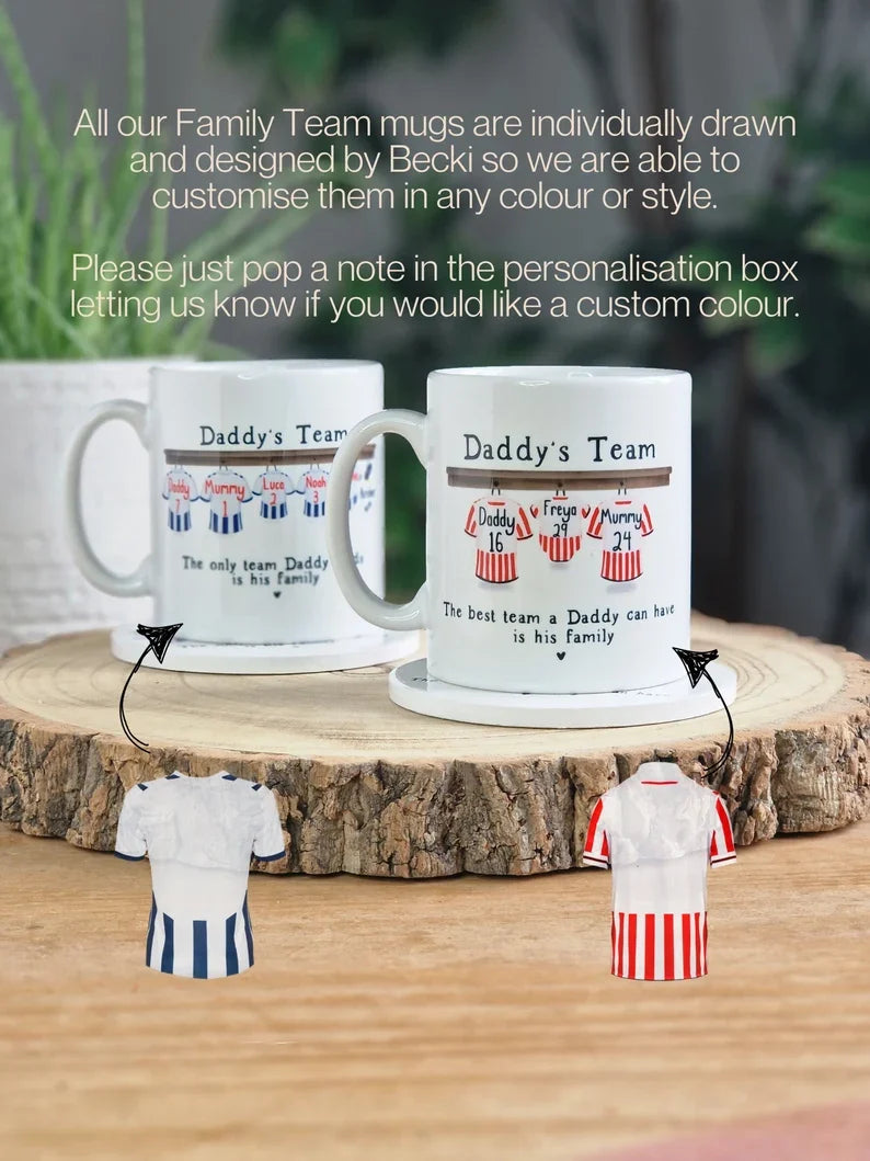 HenryCustoms dads football team mug