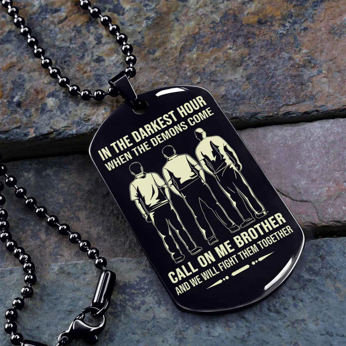 HenryCustoms 🔥Spartan Custom Engraved Black Dog Tags