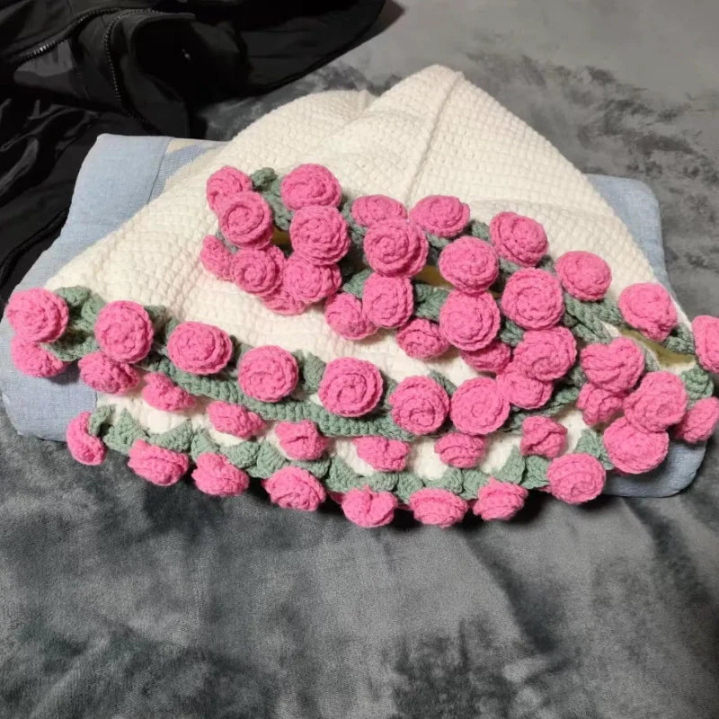 HenryCustoms  Crochet Rose Bouquet Blanket