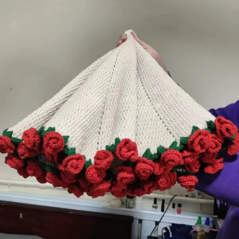 HenryCustoms  Crochet Rose Bouquet Blanket