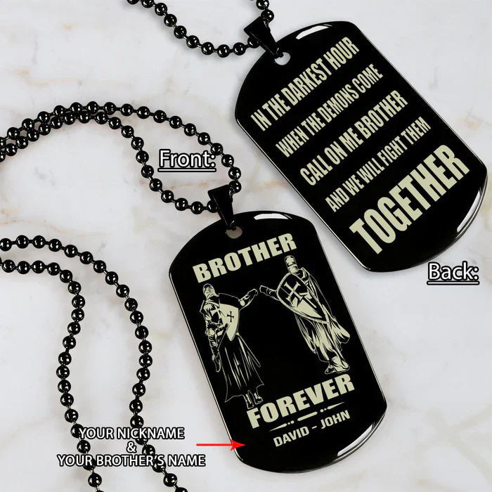 HenryCustoms 🔥Spartan Custom Engraved Black Dog Tags