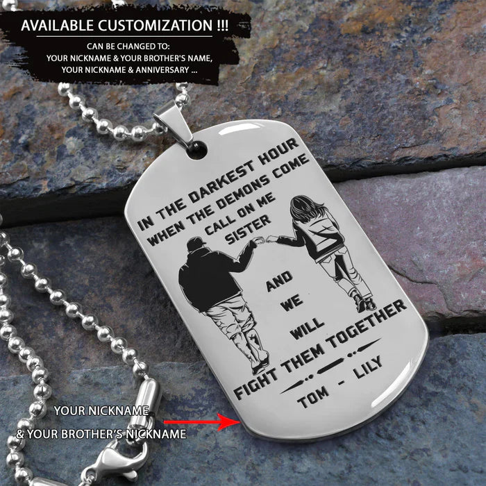HenryCustoms 🔥Spartan Custom Engraved Black Dog Tags