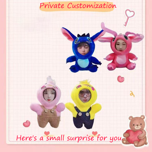 HenryCustoms Customized Face Dolls – Turn Your Photo into a Unique Stuffed Toy