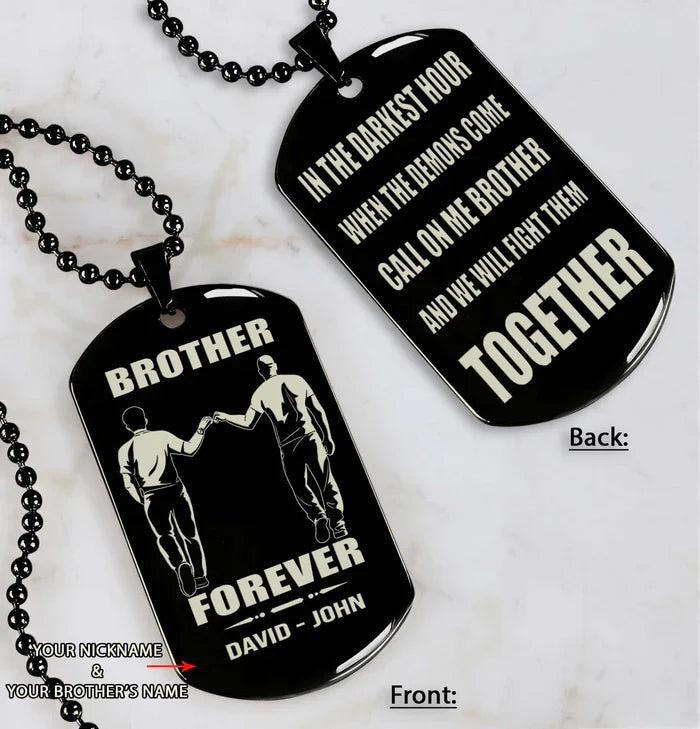 HenryCustoms 🔥Spartan Custom Engraved Black Dog Tags