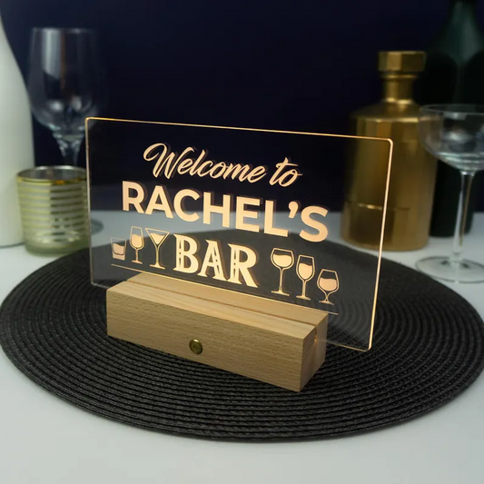 HenryCustoms Personalised home bar sign.