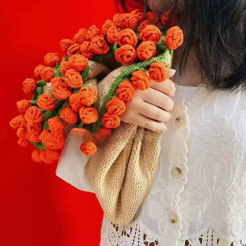 HenryCustoms  Crochet Rose Bouquet Blanket