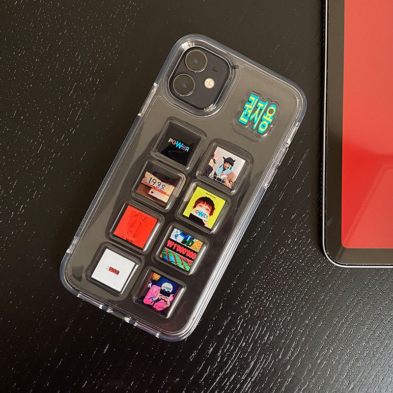 HenryCustoms Album pattern mobile phone case