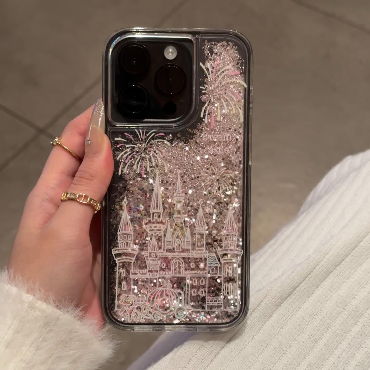 HenryCustoms™ Fireworks Castle Quicksand Phone Case