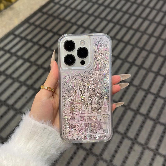 HenryCustoms™ Fireworks Castle Quicksand Phone Case