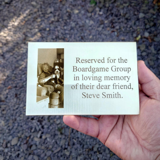 HenryCustoms Laser engraved photo Copper Card-⚡Buy 1 get one wallet free