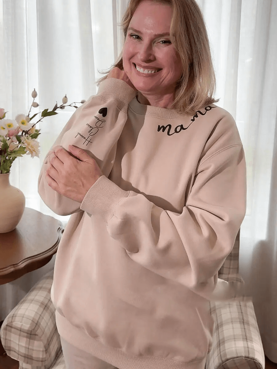 HenryCustoms ❤️Custom Embroidered Mama Sweatshirt/Hoodie❤️