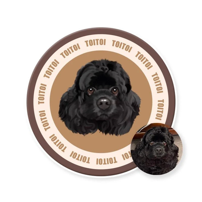 HenryCustoms™ Custom Pawfect Portrait Round Rug
