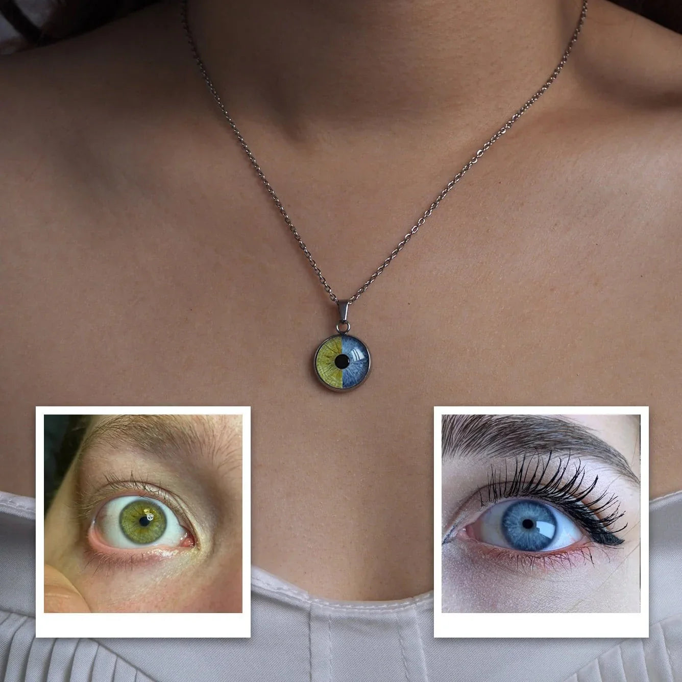 IreneAdorn™ Custom Two Eyes, One Love Necklace