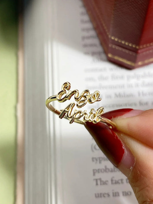 IreneAdorn™ Custom baby name ring