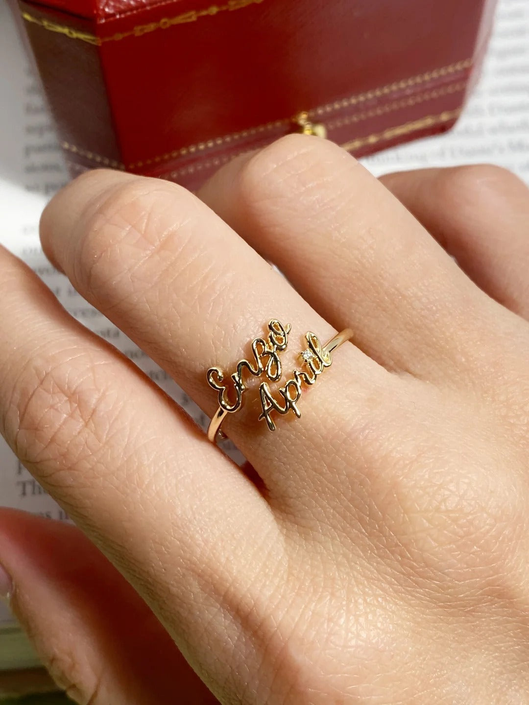 IreneAdorn™ Custom baby name ring