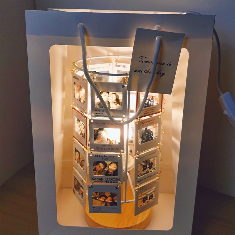 HenryCustoms™ Customized Couple Handmade Reversed Photo Lamp