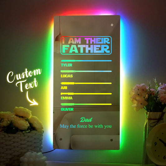 HenryCustoms 🔥2025 Father's Day Hot Sale🔥DAD's Lightsaber Mirror Lamp