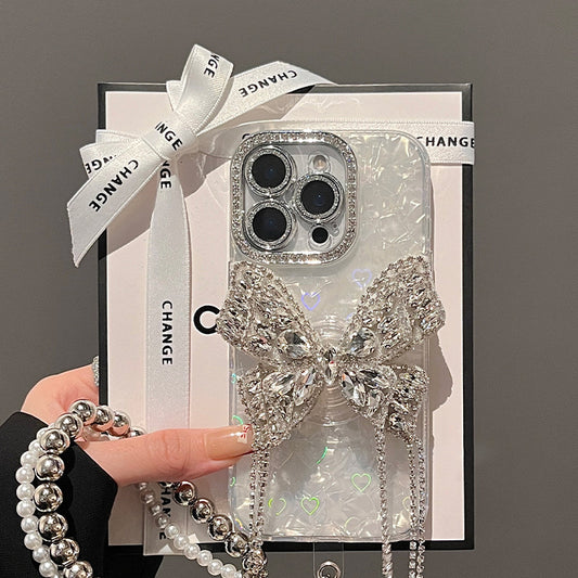HenryCustoms™ luxury glitter diamond tassel butterfly phone case