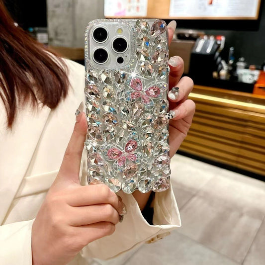 HenryCustoms™ Luxury full diamond butterfly phone case