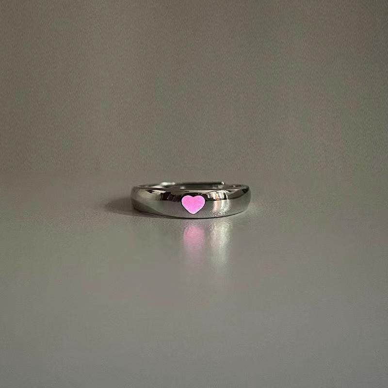 HenryCustoms Glowing heart distance ring(2pc)