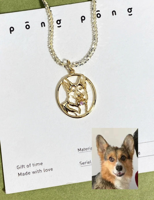 IreneAdorn™ Custom dog head necklace