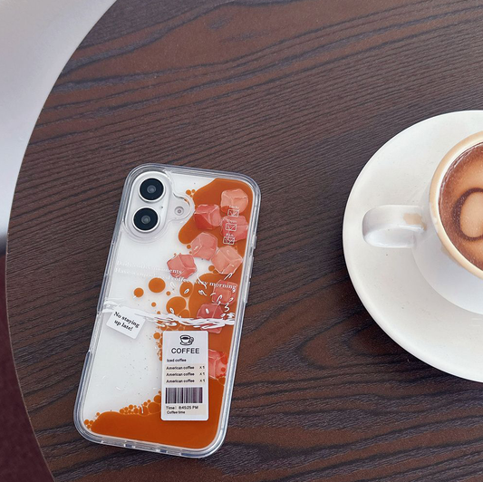HenryCustoms™ Ice Cube Coffee Fluid Phone Case