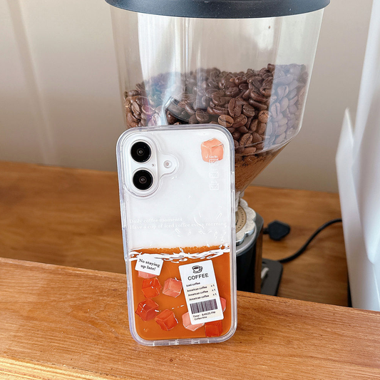HenryCustoms™ Ice Cube Coffee Fluid Phone Case