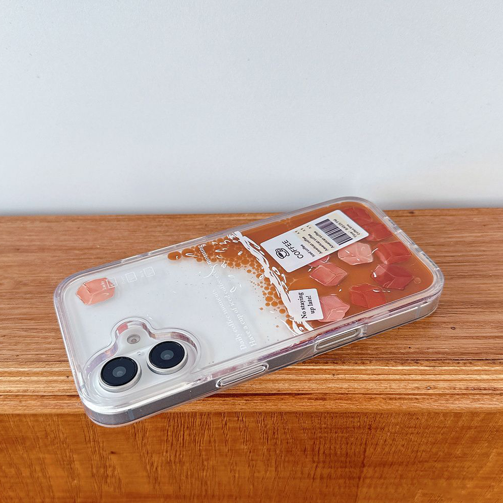 HenryCustoms™ Ice Cube Coffee Fluid Phone Case