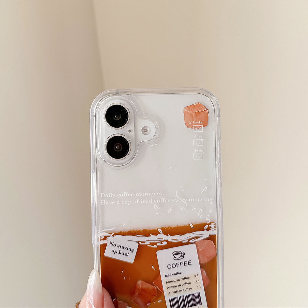 HenryCustoms™ Ice Cube Coffee Fluid Phone Case