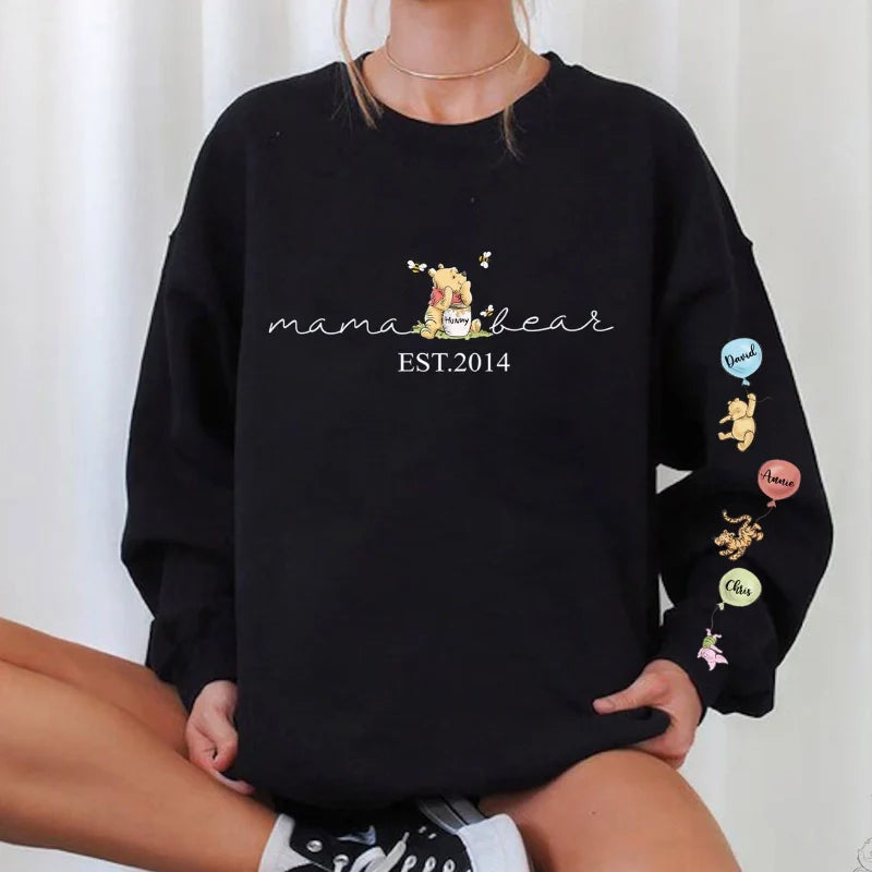 HenryCustoms ❤️Customized Mama Bear Sweatshirt 🐻 Hoodie - Mother's Day 50% off